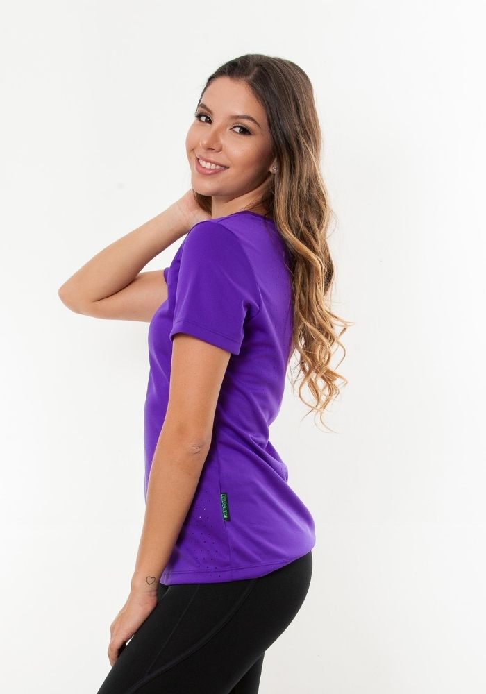 Camiseta Deportiva Mujer Morado