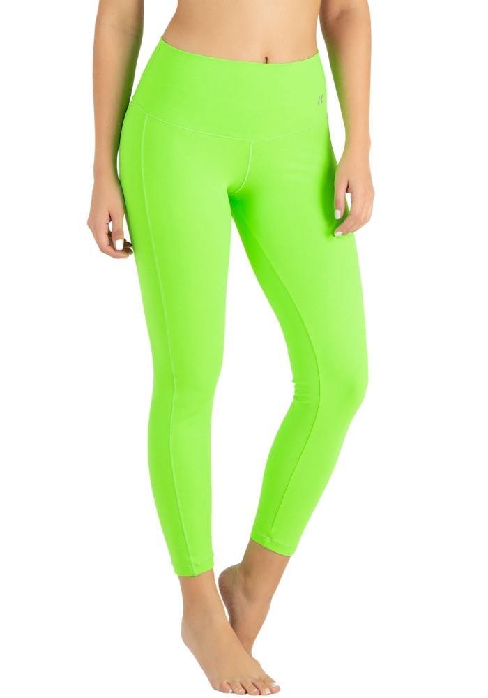 Legging deportivo para mujer tiro alto en tela suplex color neon - Tienda online de ropa deportiva Kinema
